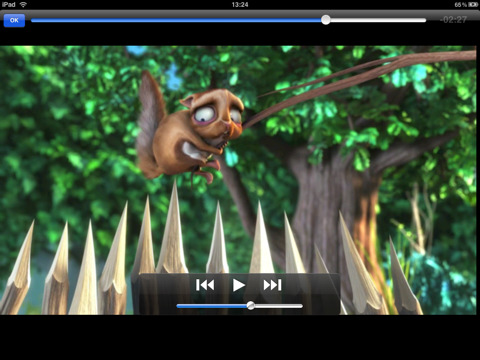 Screengrab of VLC Player on the iPad