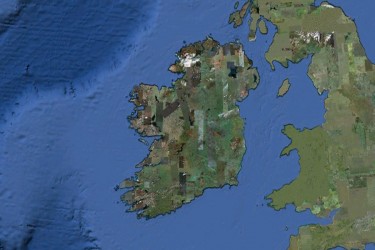 Ireland in Google Earth