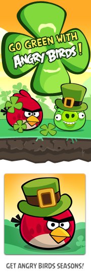 Angry Birds St Patrick's Day game