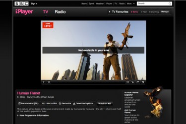 BBC iPlayer not currently available in Ireland