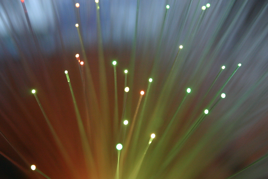 Optical fibres permit the transmission of data over longer distances and at higher speeds