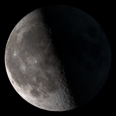 The Moon in its Third Quarter Phase