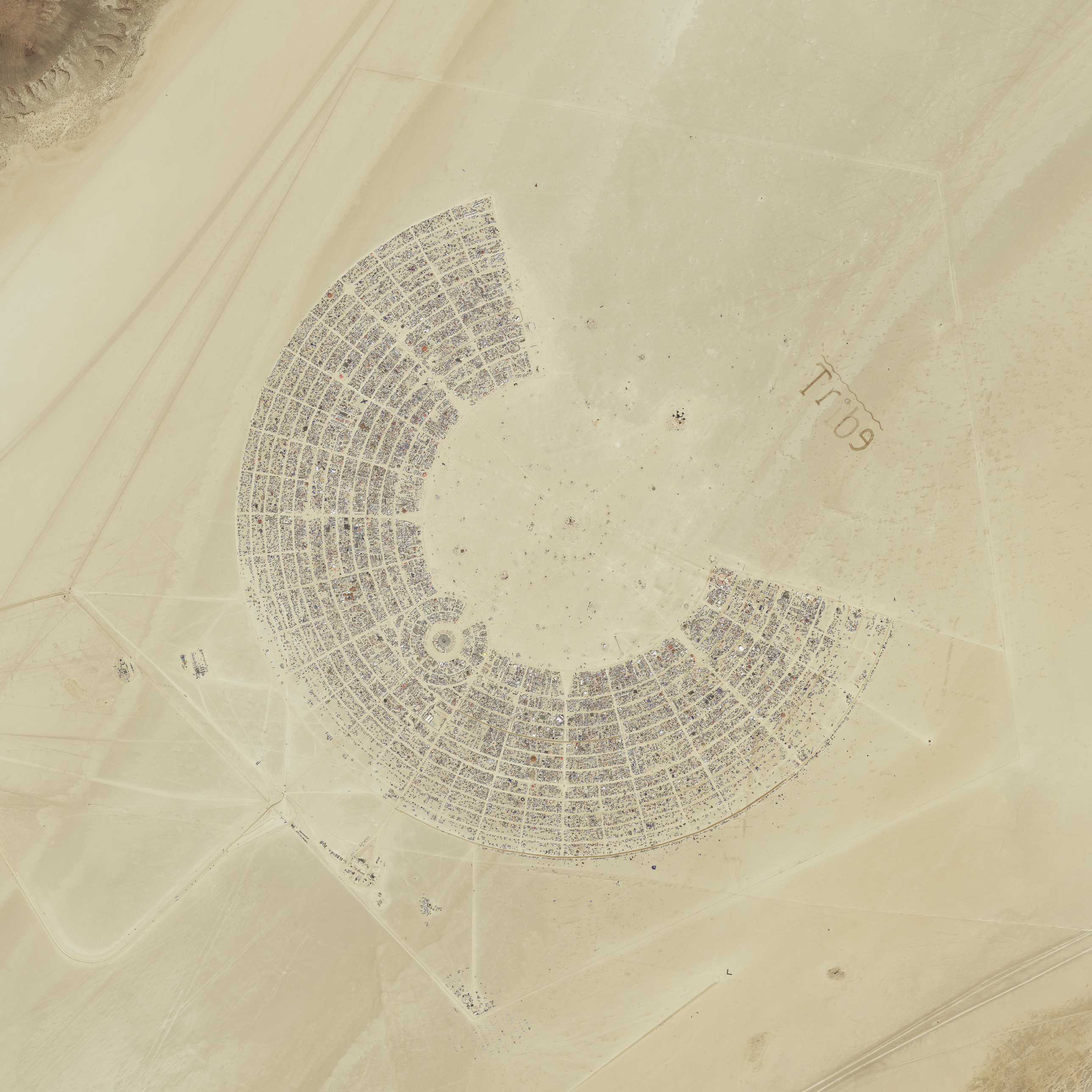 Burning Man 2011 from above