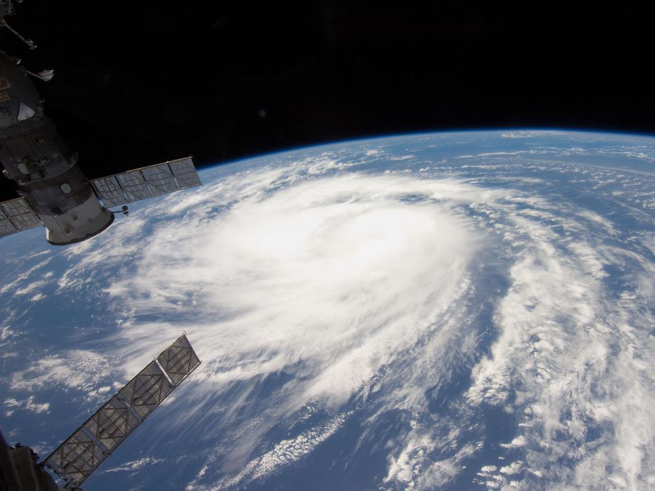 Katia pictured from the International Space Station on August 31st