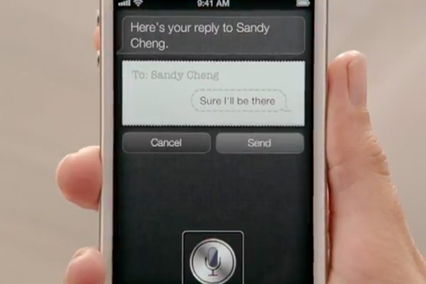 Siri in action on the iPhone 4S