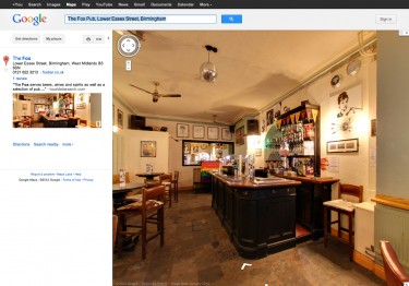 The Fox Pub, Lower Essex Street, Birmingham on Google Business Photos