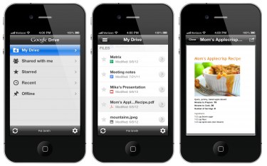 Google Drive is available on iPhone, iPad and iPod Touch from today