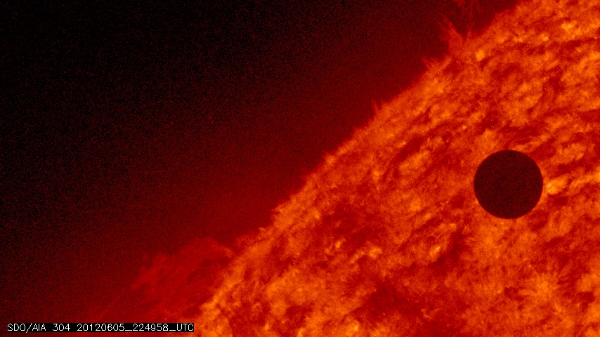 NASA Solar Dynamics Observatory image of the Transit of Venus