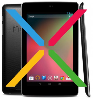 Google Nexus 7 with X logo