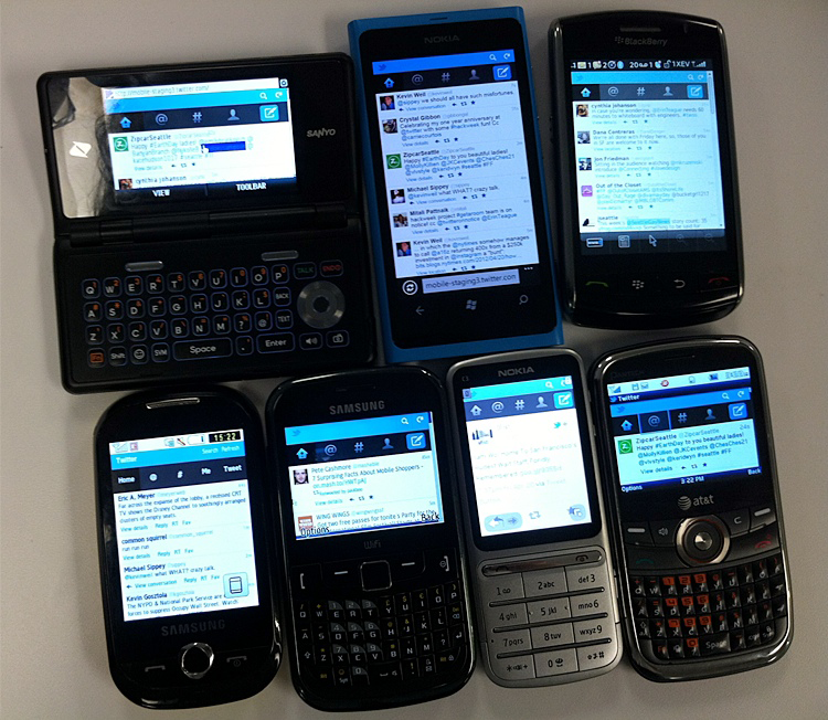 Twitter on feature phones