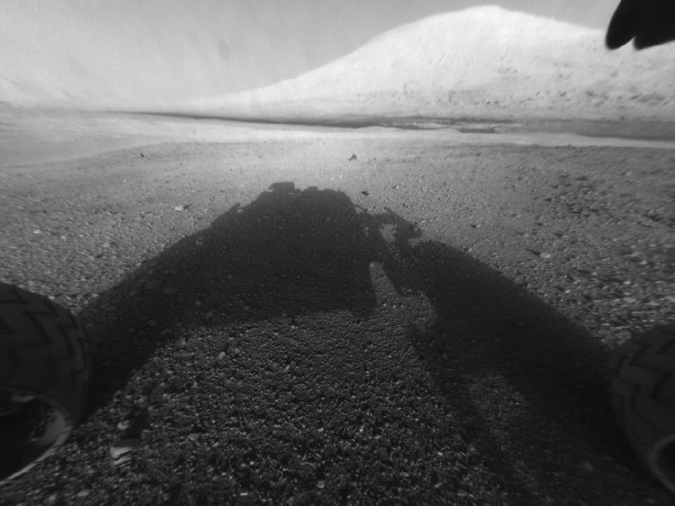 Curiosity Rover's view of Mount Sharp