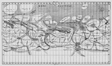 Giovanni Schiaparelli map of mars canals