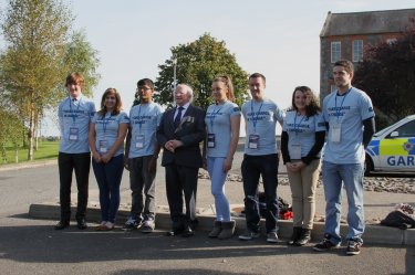 Some of the Being Young and Irish volunteers