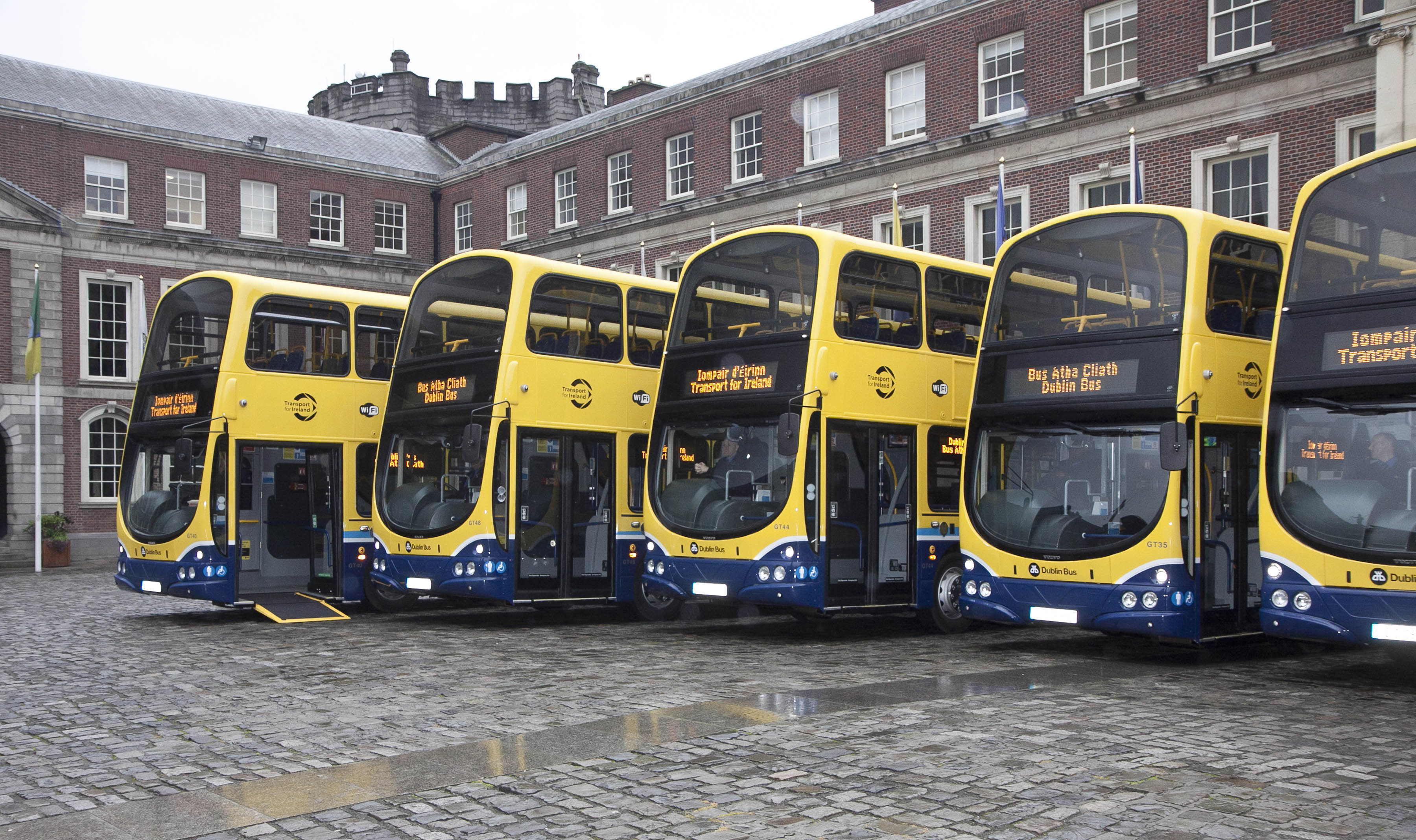 Some of Dublin's new Wi-Fi-enabled fleet
