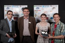 Piers Dillon-Scott collects the best technology website award