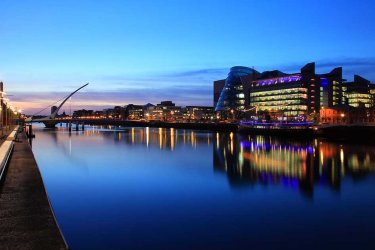 Dublin Docklands by night