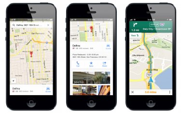 Google Maps on iPhone 5