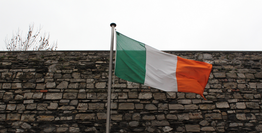Irish flag in Kilmainham Gaol