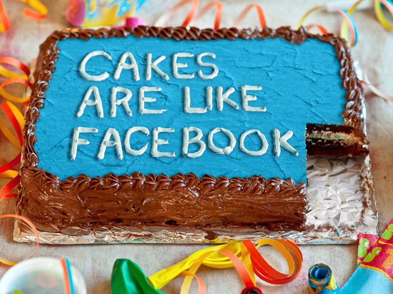 Facebook cake