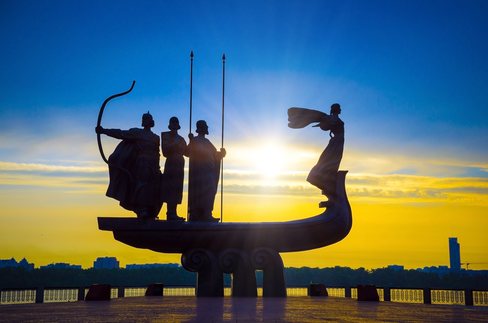 Founders of Kiev Monument. Ukraine