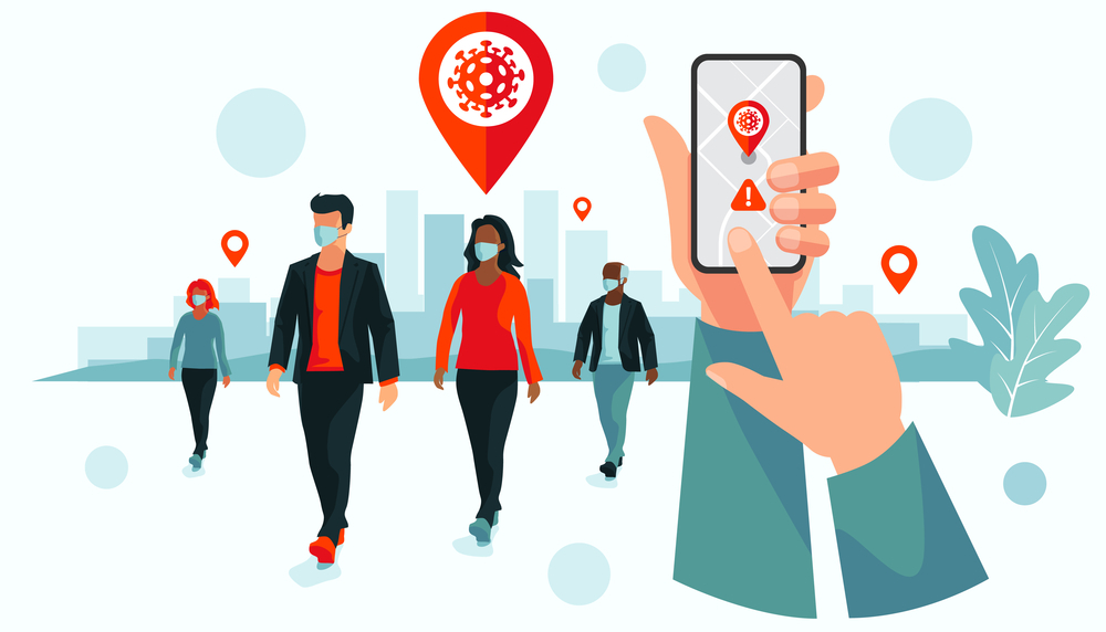 Digital contact tracing app